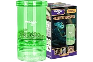 WACOOL TERRA Cricket Calcium Powder Mixer for Reptiles, Cricket Feeder with Calcium for Reptiles, Reptile Calcium Duster Cricket Food for Reptile Bearded Dragon Gecko Chameleon Lizard Snake
