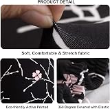 Teynewer 2-Seater Slipcover Elastic Fabric Printed Pattern Black view 4