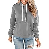 STOLKISS Women Hoodies Pullover Casual Thin Sweatshirts with Pockets Loose Fit Long Sleeve Drawstring Design Hoody Sweatshirt