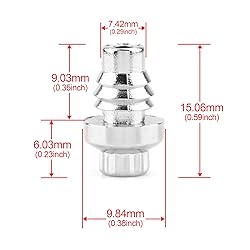 RTrhinoTuning 50pcs Wheel Rim Lip Rivets Nuts of