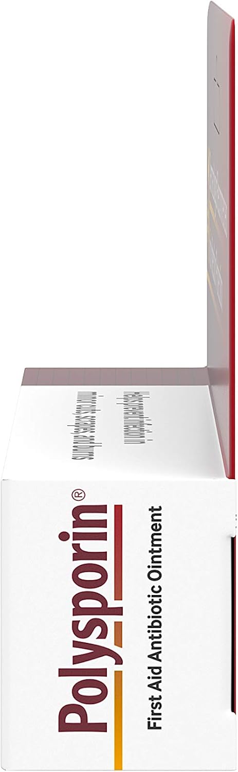 Polysporin First Aid Topical Antibiotic Skin Ointment with Bacitracin Zinc & Polymyxin B Sulfate, For Infection Protection & Wound Care, Neomycin-Free, Travel Size, 1 oz: Health & Personal Care