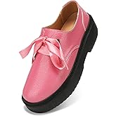 BEAUSEEN Women's Vegan Leather Platform Chunky Loafers Clssic Penny Loafers Slip On Comfort Business Work Office Dress Walking Shoes