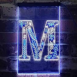 ADVPRO Letter M Initial Monogram Family Name Dual