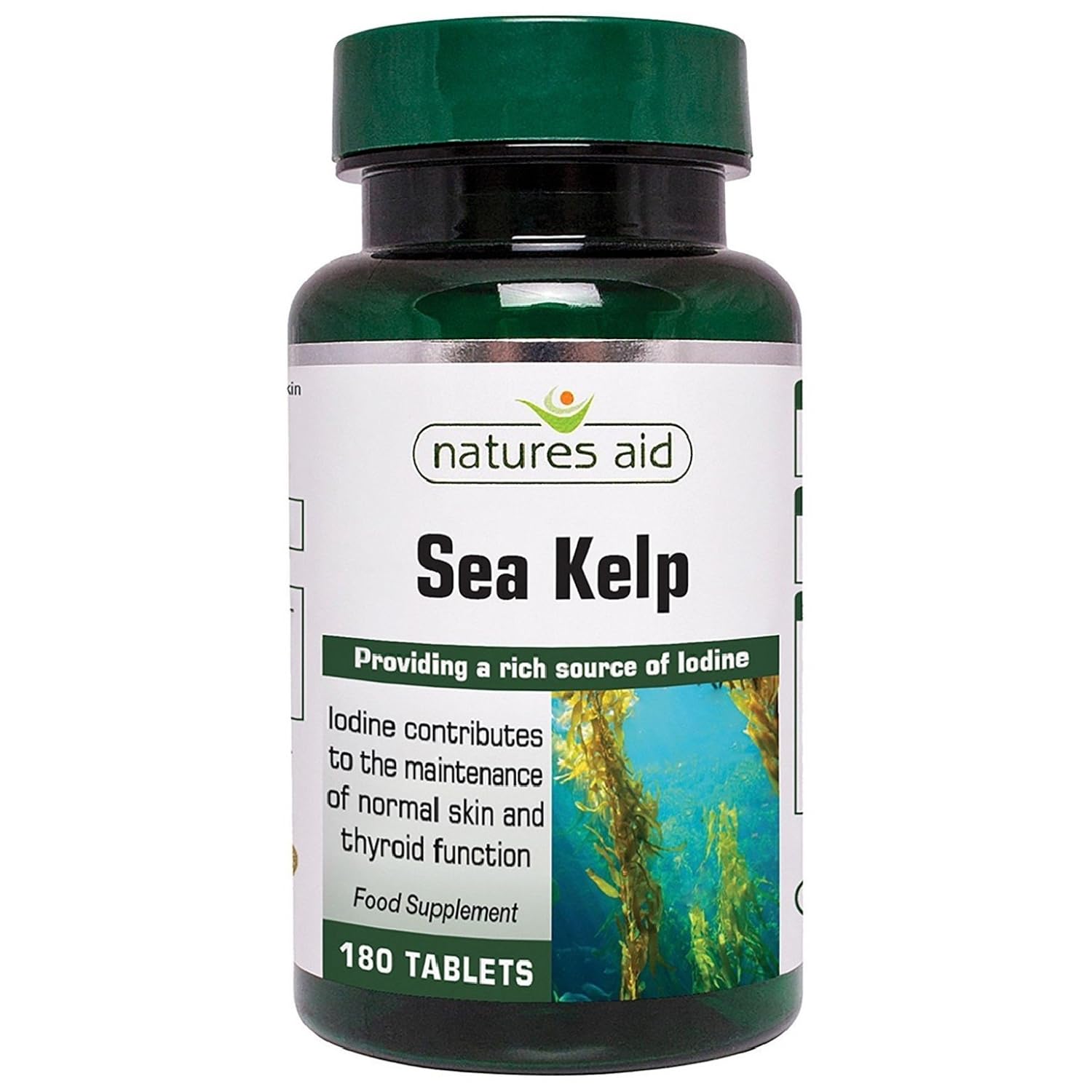 Natures Aid Sea Kelp 187mg 150ug Iodine 180 Tablets Amazon.in