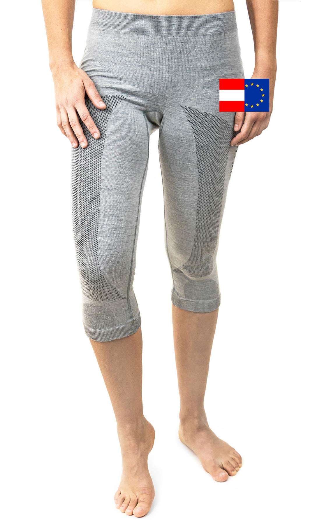 Merino & More Women's Functional Base Layer Wool 3/4 Length - S