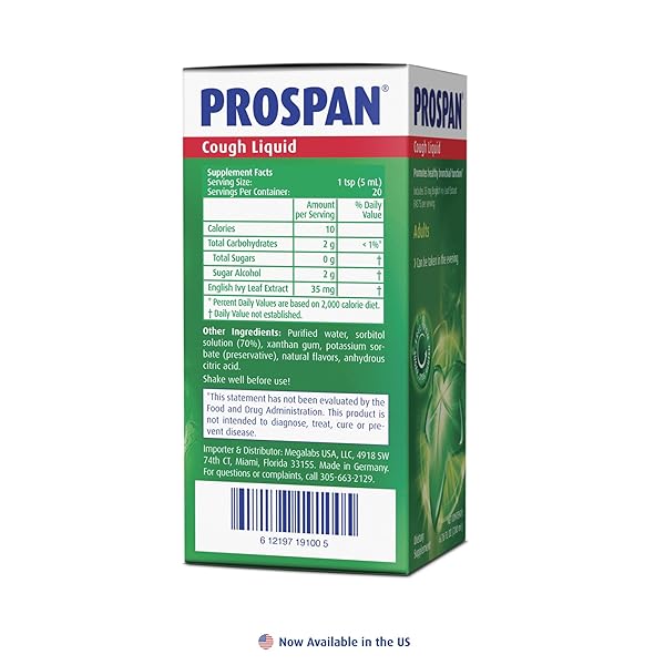 PROSPAN/ABRILAR COUGH SYRUP + MUCUS WITH PROPRIETARY ENGLISH IVY LEAF EXTRACT EA575 FOR ADULTS – SOOTHES COUGH, MUCUS RELIEF, NO ADDED SUGAR, NON-DROWSY, ALCOHOL-FREE, DRUG-FREE – 200ML