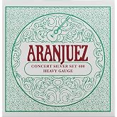 Aranjuez Strings - Nylon Classical Guitar Strings - Cuerdas para Guitarra -(Single Set, Concert Silver 400)