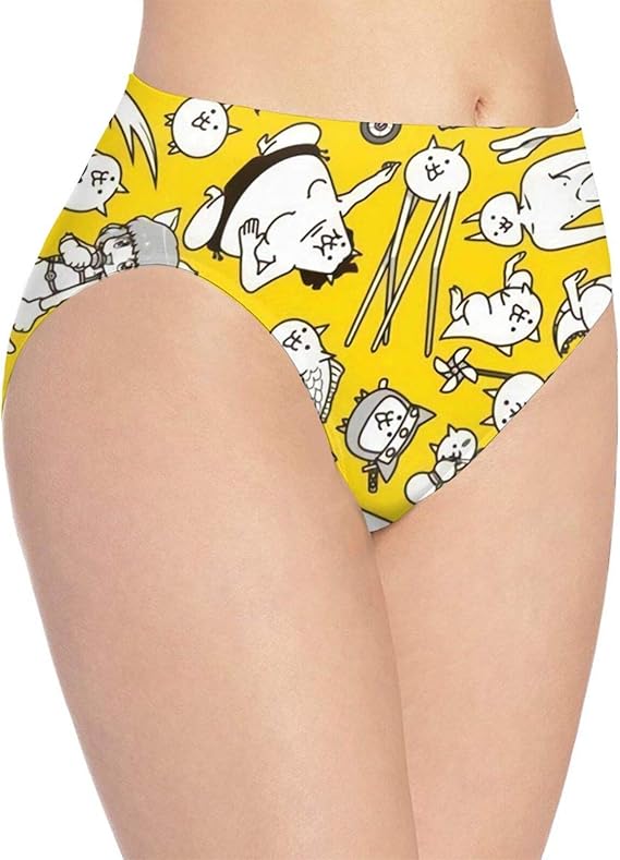 Amazon Co Jp S Xl 4種類のサイズ にゃんこ大戦争 8 通気レディースショーツ 綿 パンティ吸汗 女性の下着 消臭パンツ ハイウエストショーツ 生地 優れた弾力性は セクシーな曲線をよりよく見せ あなたの姿を完璧に見せることができます 服 ファッション小物