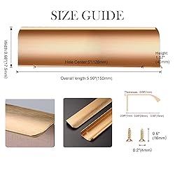 LEAPHZOT 10 Pack 5" (128mm) Hole Center Edge Finger