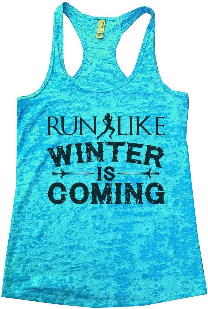 Funny Threadz Womens Run Like Winter is Coming” Tank Top Game of Thrones Shirt