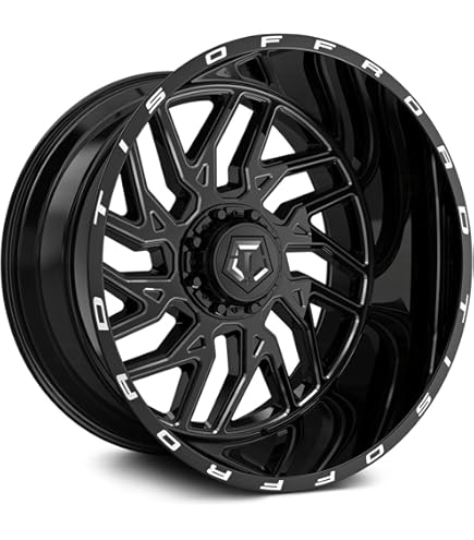 Amazon.com: TIS 560BM Gloss Black Milled 20x12 6x135 / 6x5.5