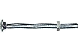 Hillman 2153 10-24 x 3-Inch Carriage Bolt with Nut, 25-Pack
