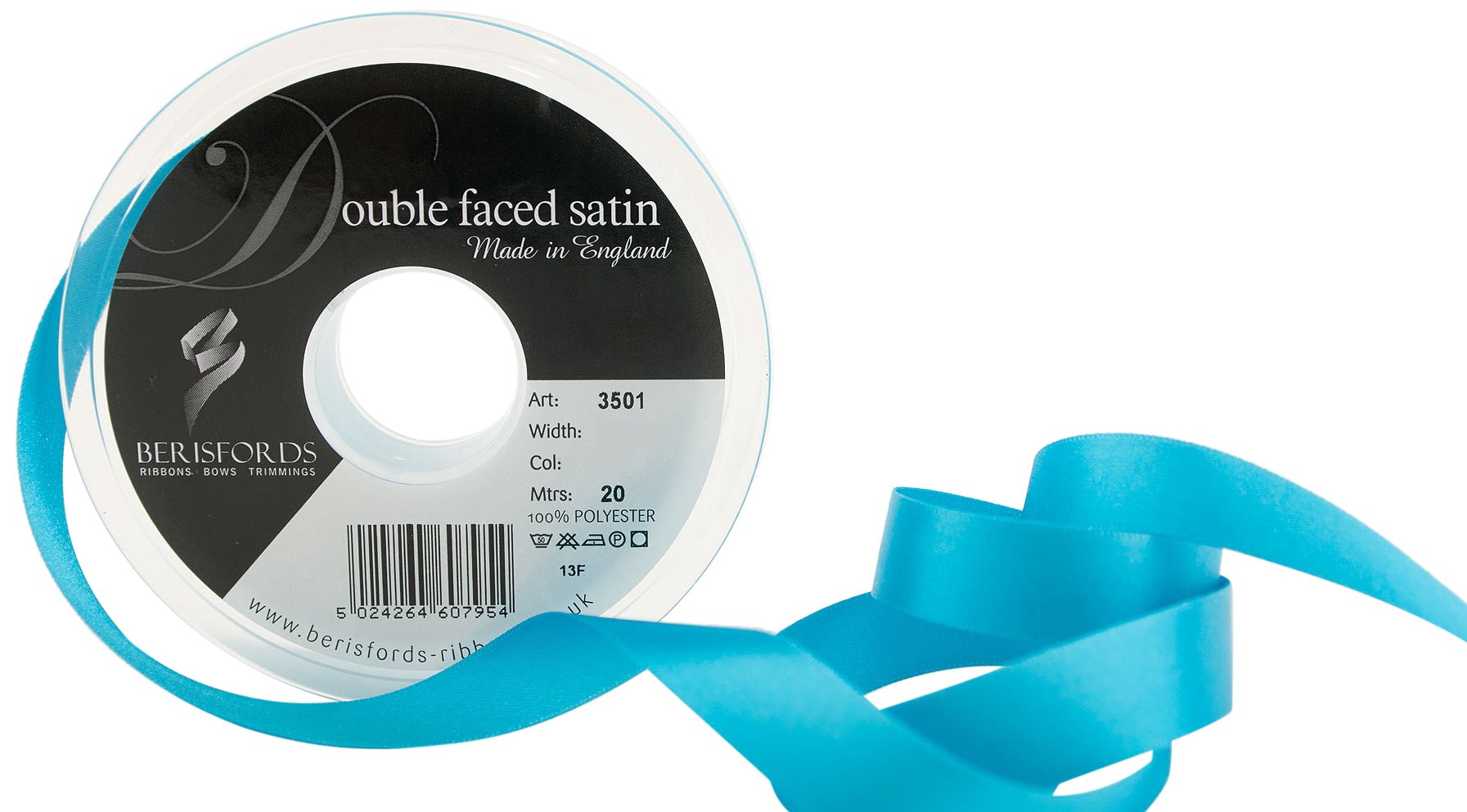 Berisfords Ribbon, Peacock, 15 mm