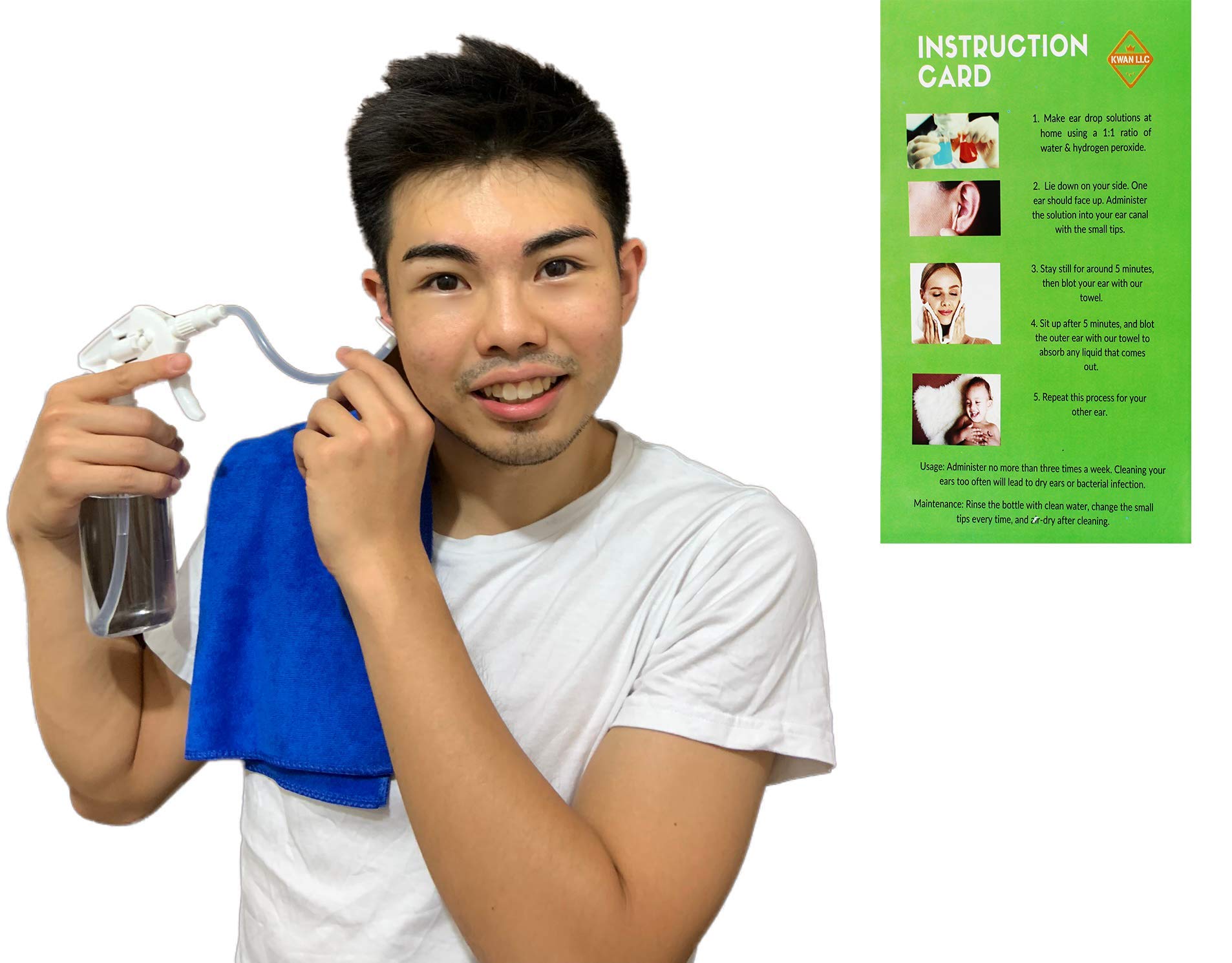 Ear Wax Removal Kit Irrigation, Cleaning, Flushing Tool for Adults & Kids Earwax Safe Wash Ear Wax Removal Kit Irrigation, Cleaning, Flushing Tool for Adults & Kids Earwax Safe Wash