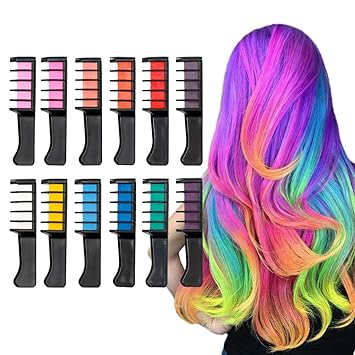Gessetti Per Capelli 12 Pezzi Non Tossici Per Colorare