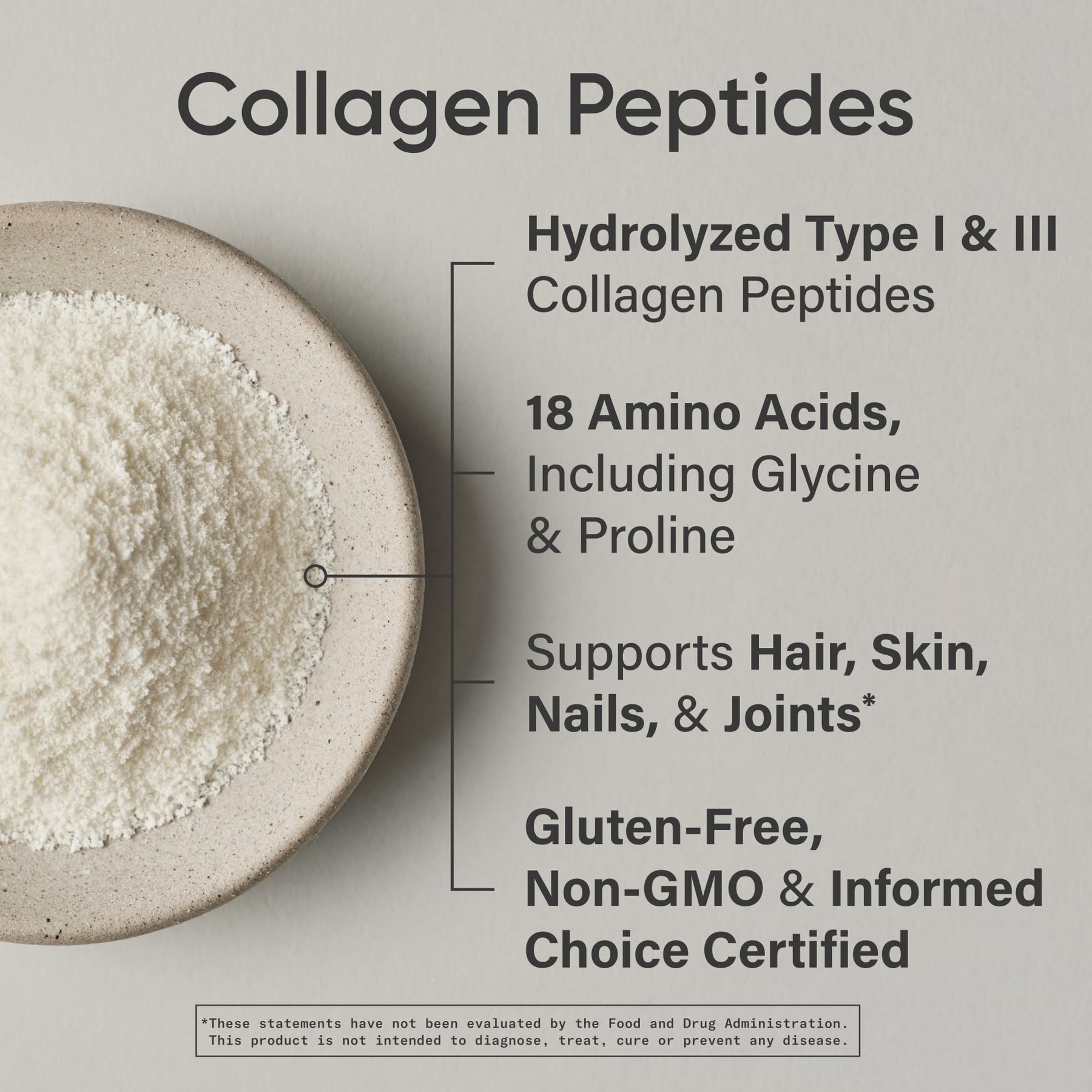 Sports Research Collagen Peptides - Hydrolyzed Type 1 & 3 Collagen Powder Protein Supplement for Healthy Skin, Nails, & Joints - Easy Mixing Vital Nutrients & Proteins, Collagen for Women & Men