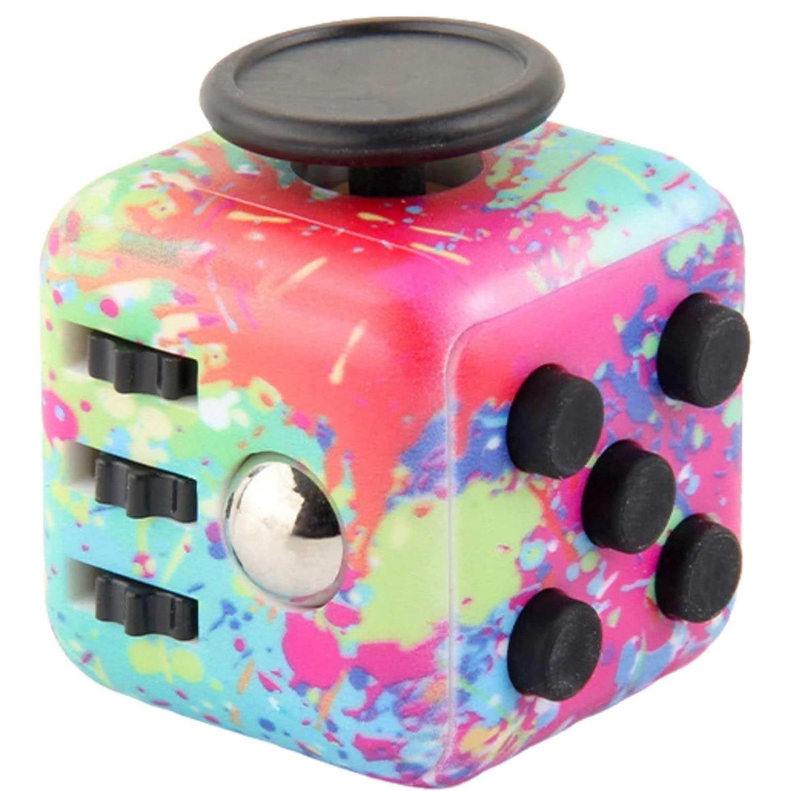 1 pcs Fidget Toy Cube Toy Sensory Toy With 6 Different Functions Stress Anxiety Relief Toy Killing Time Finger Toy Office Classroom Toy Gift for Adults And Children Infinity Cube Fidget Toy(Colour)