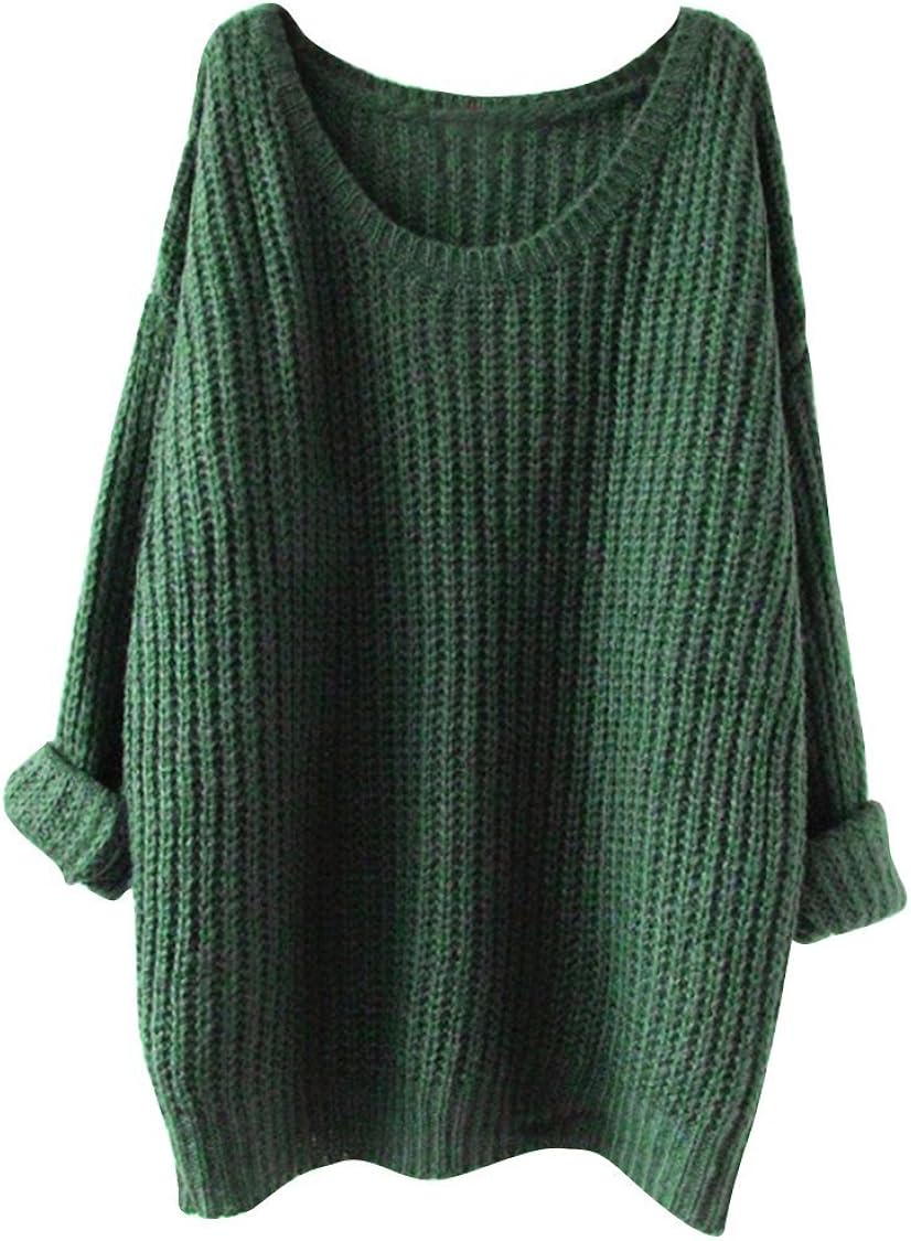 oversized green sweater