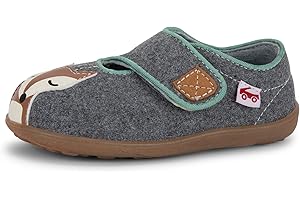 See Kai Run Cruz II - Easy-On Felted Wool Slippers for Little Kids - Gray Fox, Toddler 8