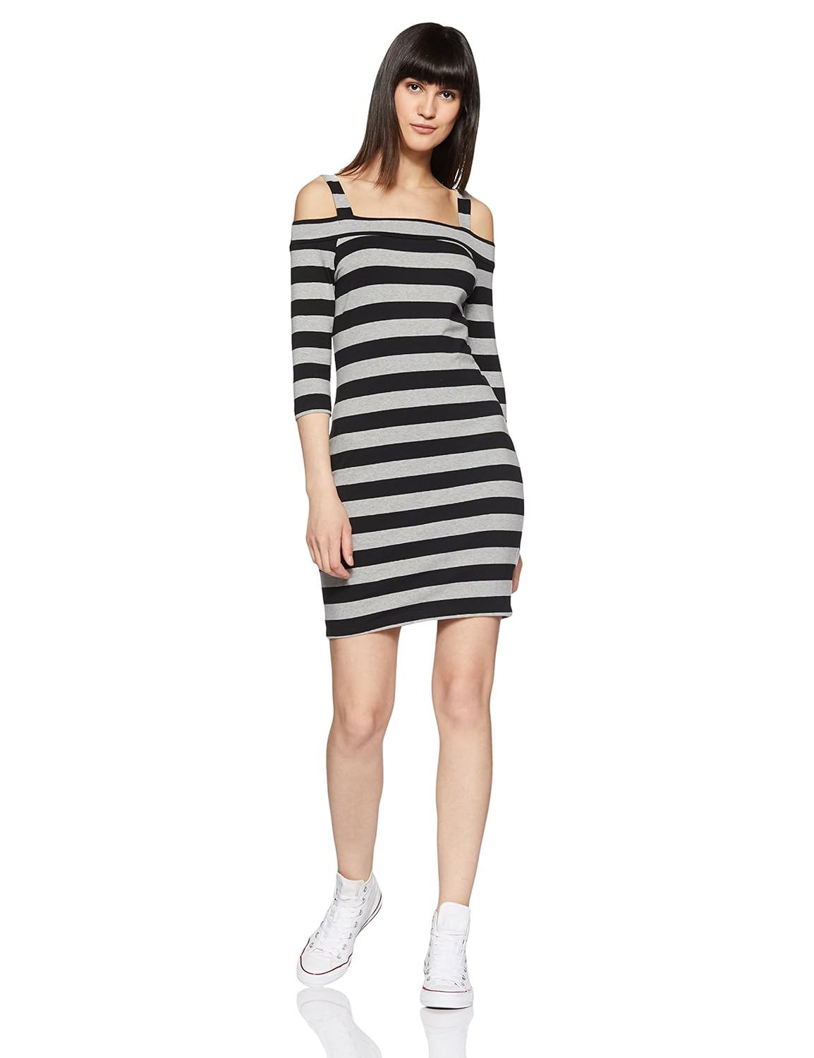 honey by pantaloons women's a-line knee-long dress