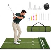 Golf Mat Dual-Turf 6x4 FT Golf Hitting Mats for Practice Outdoor Indoor