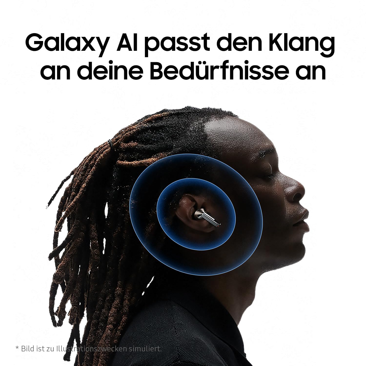 Samsung Galaxy Buds3 Pro Kabellose Bluetooth-Kopfhörer, Active Noise Cancelling (ANC), Adaptive Geräuschunterdrückung, 360 Audio, In-Ear-Kopfhörer mit Hi-Fi-Sound, White, Inkl. Anymode Clear Cover 7