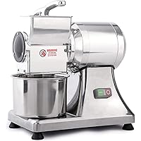 NJTFHU Commecial Cheese Grater 550W Heavy Duty Food Shredder High Power Electric Food Grinder Stainless Steel Housing…