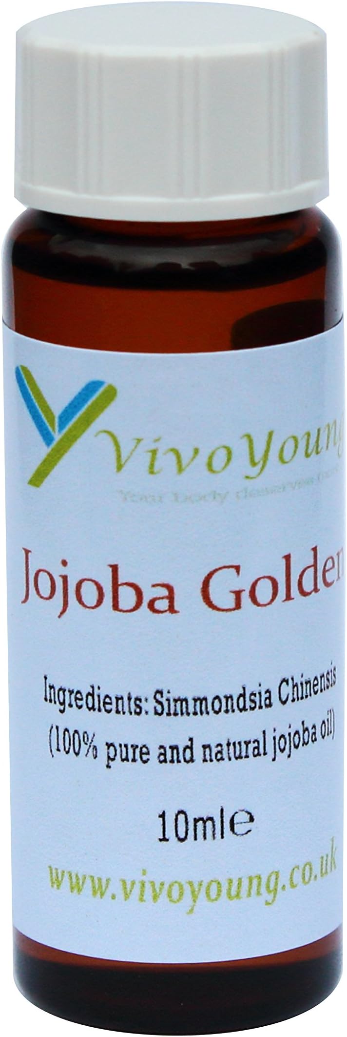 100% Pure Golden Jojoba Oil, Natural, Body, Skin, Hair, Nail 10-100ml, Packed in UK (10ml)