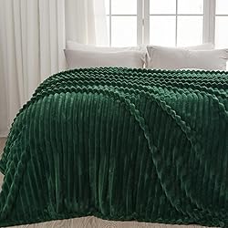 NEWCOSPLAY Super Soft King Blanket Dark Green