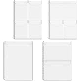 Mogoostry A4 Binder Pockets Multi Pocket Binder Sleeves Top Flap Filing Bag | A4 Binder Pouches Loose Leaf Zipperless Cash Envelopes Folder Inserts Photocard Document Archiving Bags