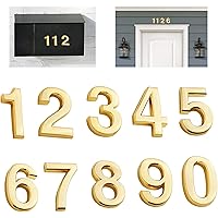 numbers mailbox address door gold adhesive self street pack sellers shiny plaques residence signs