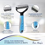 Fur Magic Deshedding Tool & Dematting Comb Bundle – Medium Size view 4