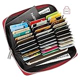 Women 36 Slots RFID Blocking Card Holder Large Long