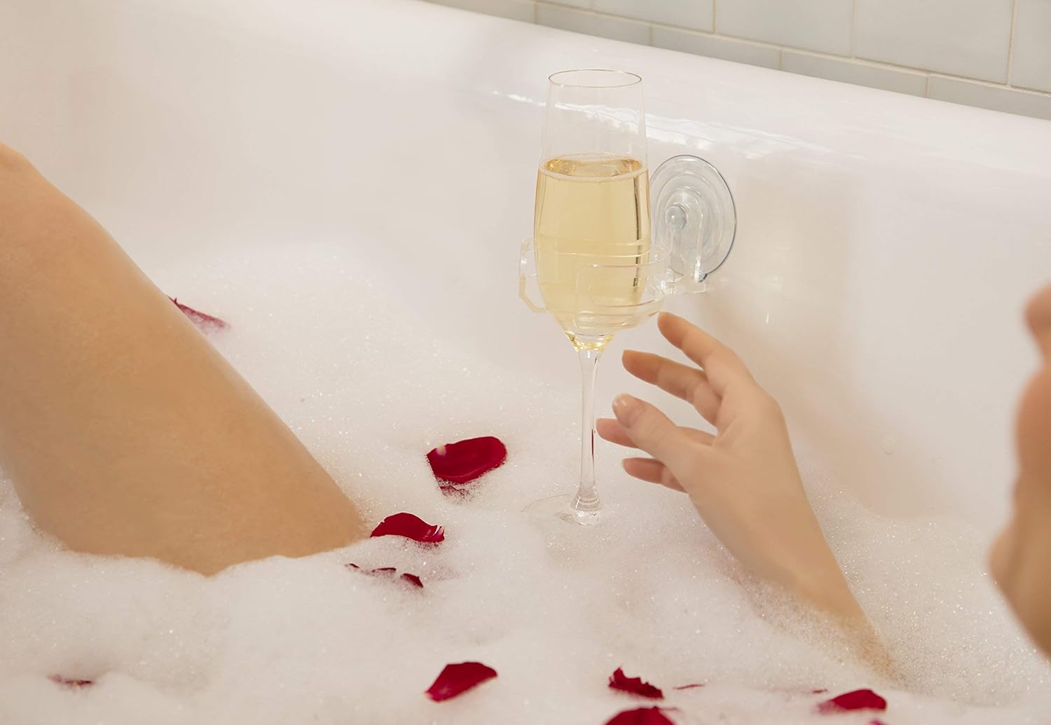 SipCaddy Shower Beer and Bath Wine Holder! Portable Cupholder Shower Caddy Drink Holder for Beer & Wine, American-Made Suction Cup, The Original - The Best, Clear: Home & Kitchen