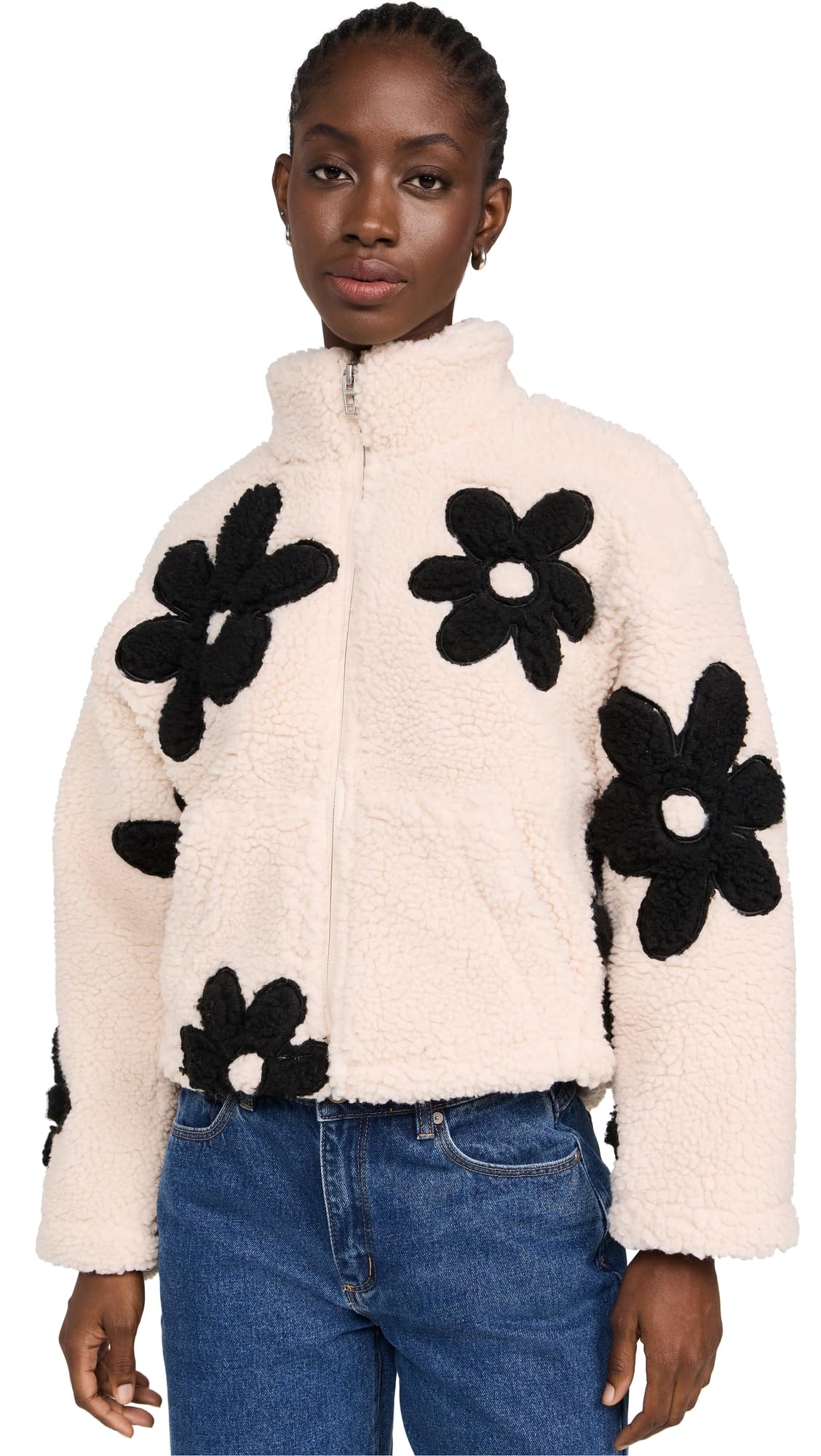 Photo 1 of [BLANKNYC] Women's Wild at Heart Jacket, Off White/Black, S