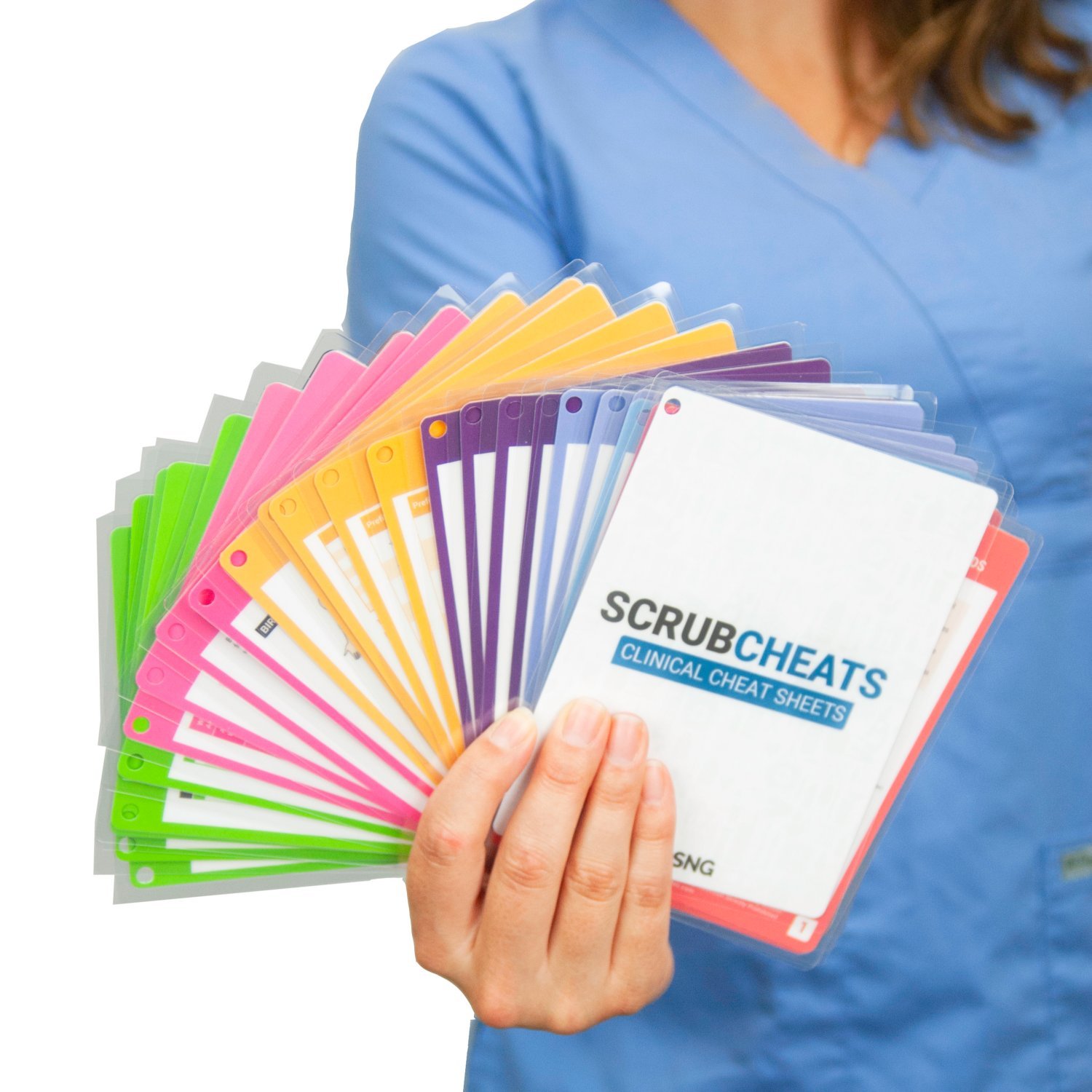Scrubcheats 2018 56 Heavy Duty Laminated Nursing Reference Cards by
