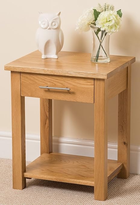 oak lamp table