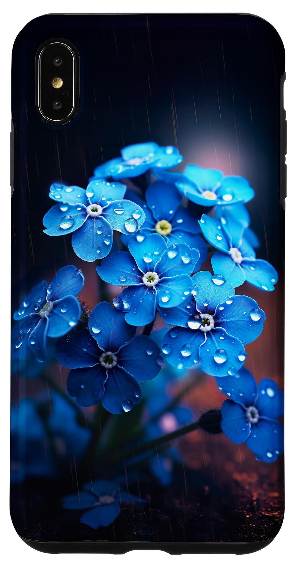 Elegant Forget me not flower in Rain Case for iPhone XS Max