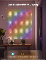 Govee Curtain Lights Smart LED RGBIC 520 LEDs 5x6.6ft DIY GIF 3 sizes view 2