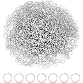 UNICRAFTALE About 1000Pcs 5mm Jump Rings 24 Gauge Stainless Steel Open Jump Rings Round Ring Jewelry Accessories for DIY Bracelet Earring Jewelry Making Necklace Repair