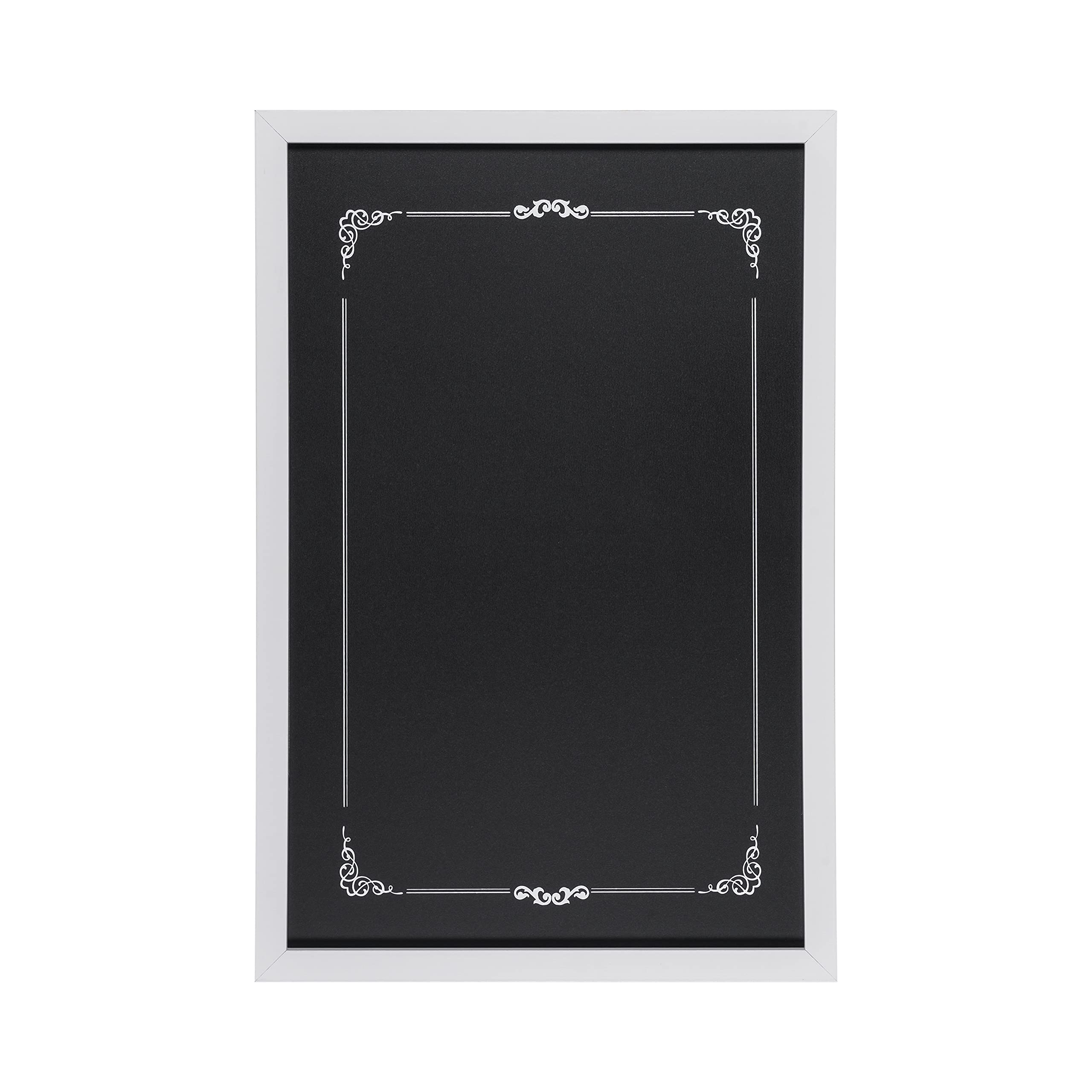 Bi-Office - Decorative Chalkboard, 600 x 400 mm, White Frame