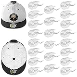 22 Pack Adhesive Hat Hooks for Wall, Super Strong