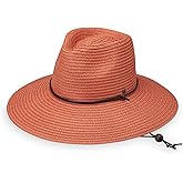 Wallaroo Hat Company Women’s Petite Sanibel Fedora – UPF 50+, Packable, Chin Strap, Adjustable Size for Smaller Crown Sizes