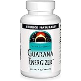 Source Naturals Guarana Energizer 900 mg Caffiene and Energy - 200 Tablets