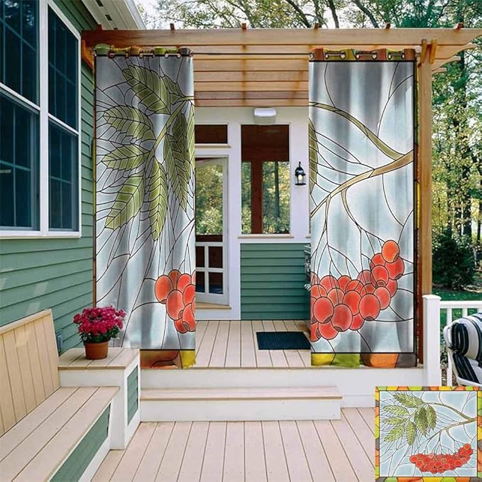 XXANS - Cortina de pérgola para puerta de patio, impermeable