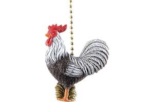 CLEMENTINE DESIGNS Clementine Design Country Rooster Ceiling Fan Pull