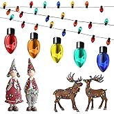 Jutom 45 ft Christmas Fake Light String Mini Dollhouse Lights Miniature String Light Dollhouse Christmas Decoration Accessories for Doll House Crafts DIY Party, Colorful