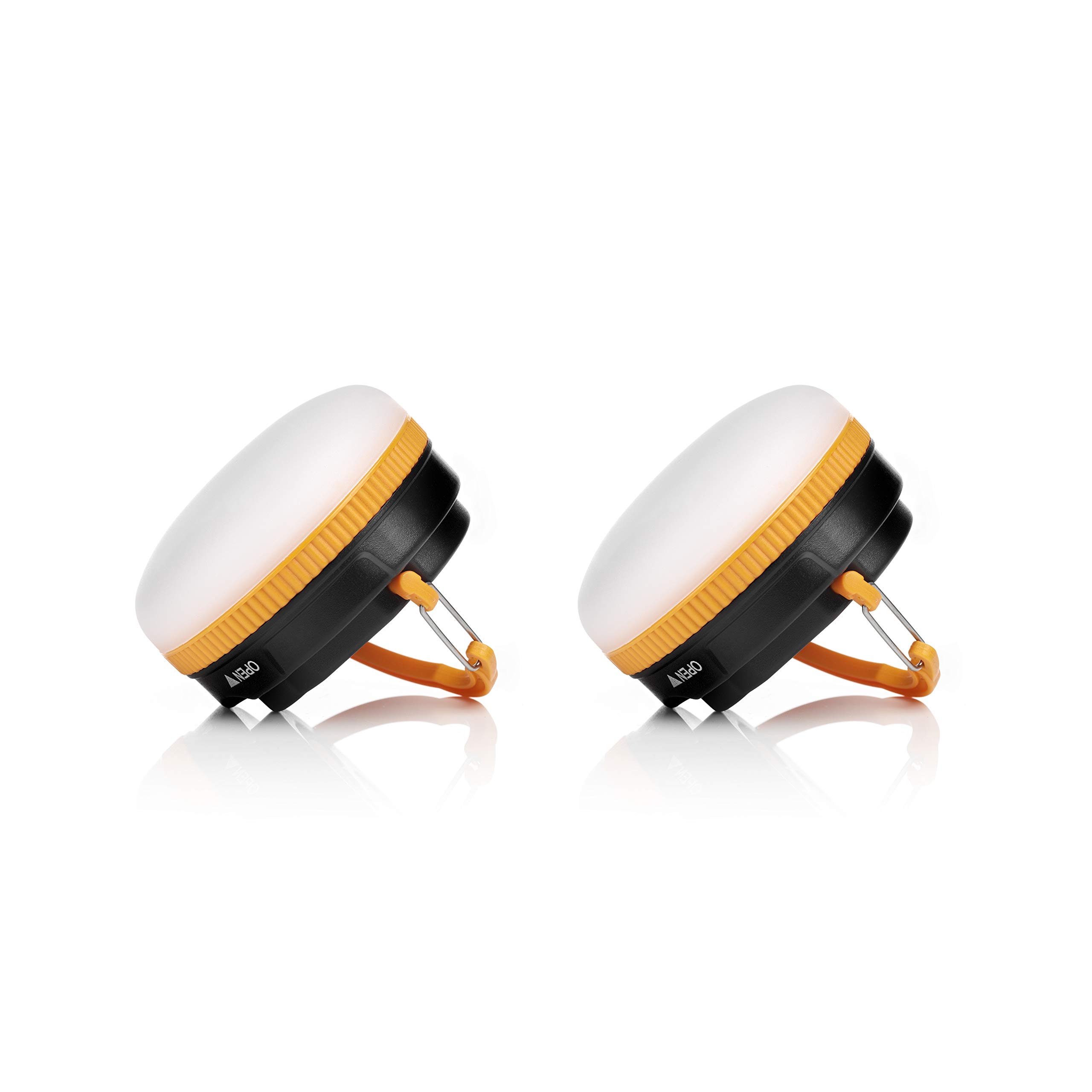 Auraglow Super Bright Battery Operated Outdoor Garden Hanging Gazebo Light LED Camping Lantern - Two Pack