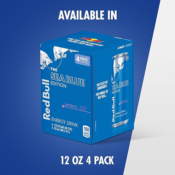 RED BULL SEA BLUE EDITION ENERGY DRINK, 12 FL OZ CAN
