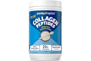 Purely Inspired Collagen Powder, Unflavored (20 Servings) - 20g Collagen Peptides Protein Powder for Women & Men - Grass-Fed & Pasture Raised - Gluten-Free, Paleo & Keto-Friendly Collagen Drink